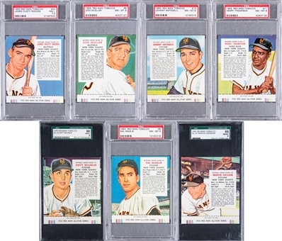 1955 Red Man Tobacco Graded Collection (7 Different)